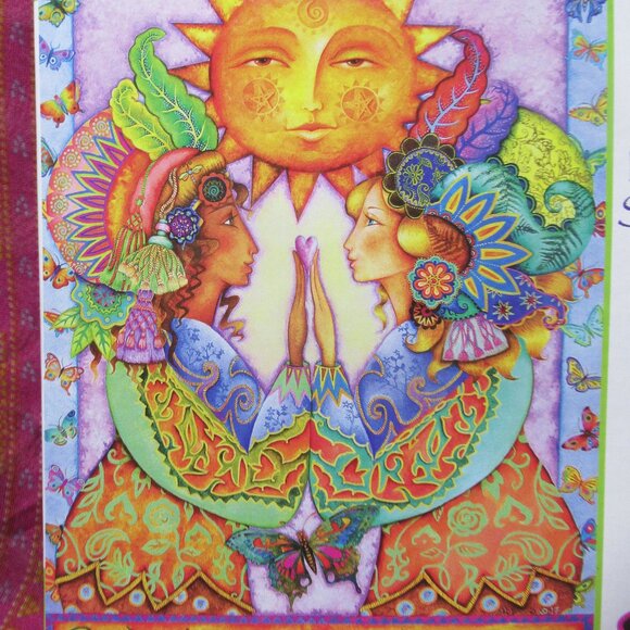 750pc Puzzle "Sisters Under the Sun" by Holly Sierra (w/ free poster) - Picture 2 of 5